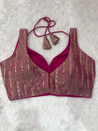 Rani Metallic Shimmer Bustier Top