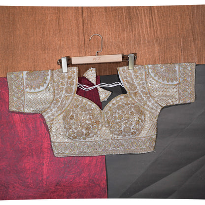 Ivory Royal Zari Blouse