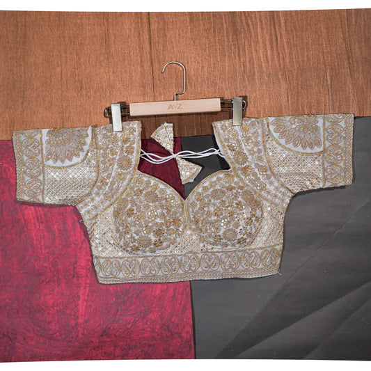 Ivory Royal Zari Blouse