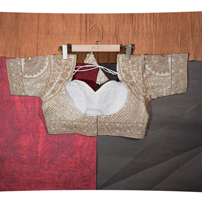 Ivory Royal Zari Blouse