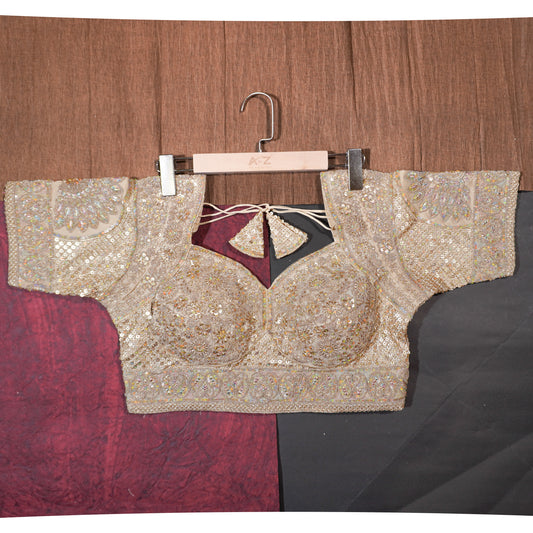 Champagne Gold Luxe Blouse