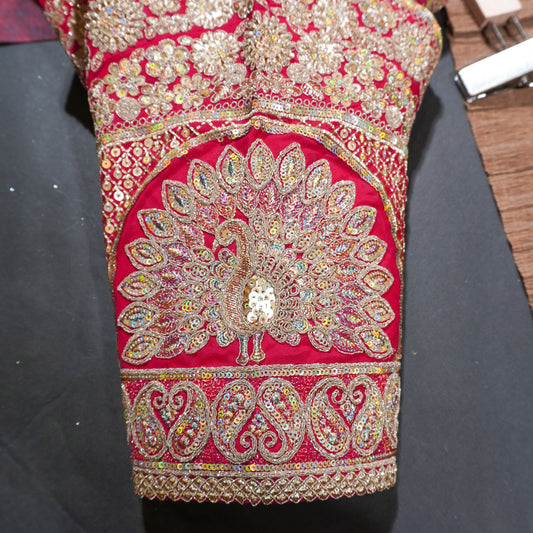 Classic Red Bridal Blouse