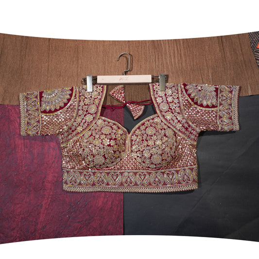 Maroon Royal Heritage Blouse