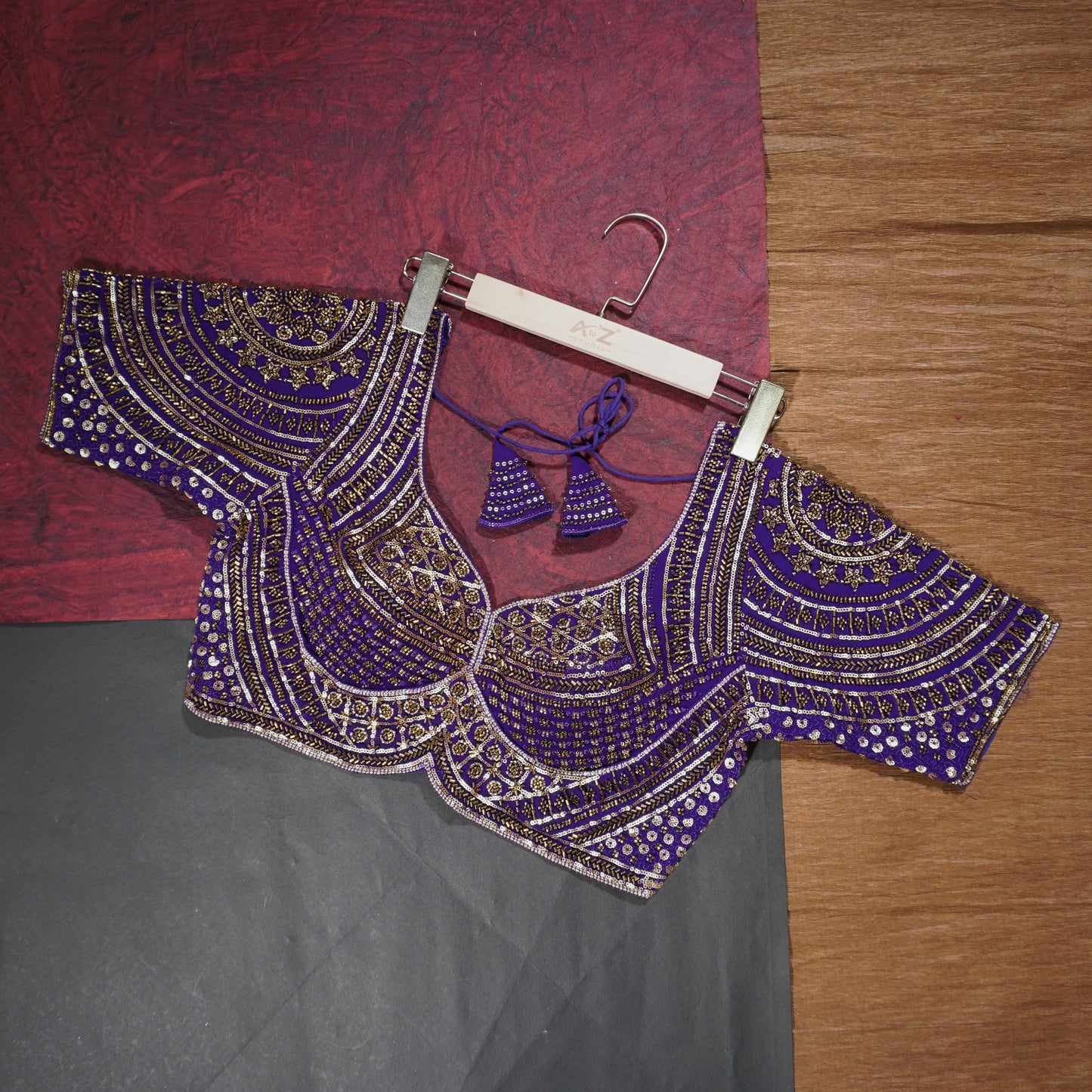Regal Violet Statement Blouse