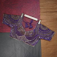 Regal Violet Statement Blouse