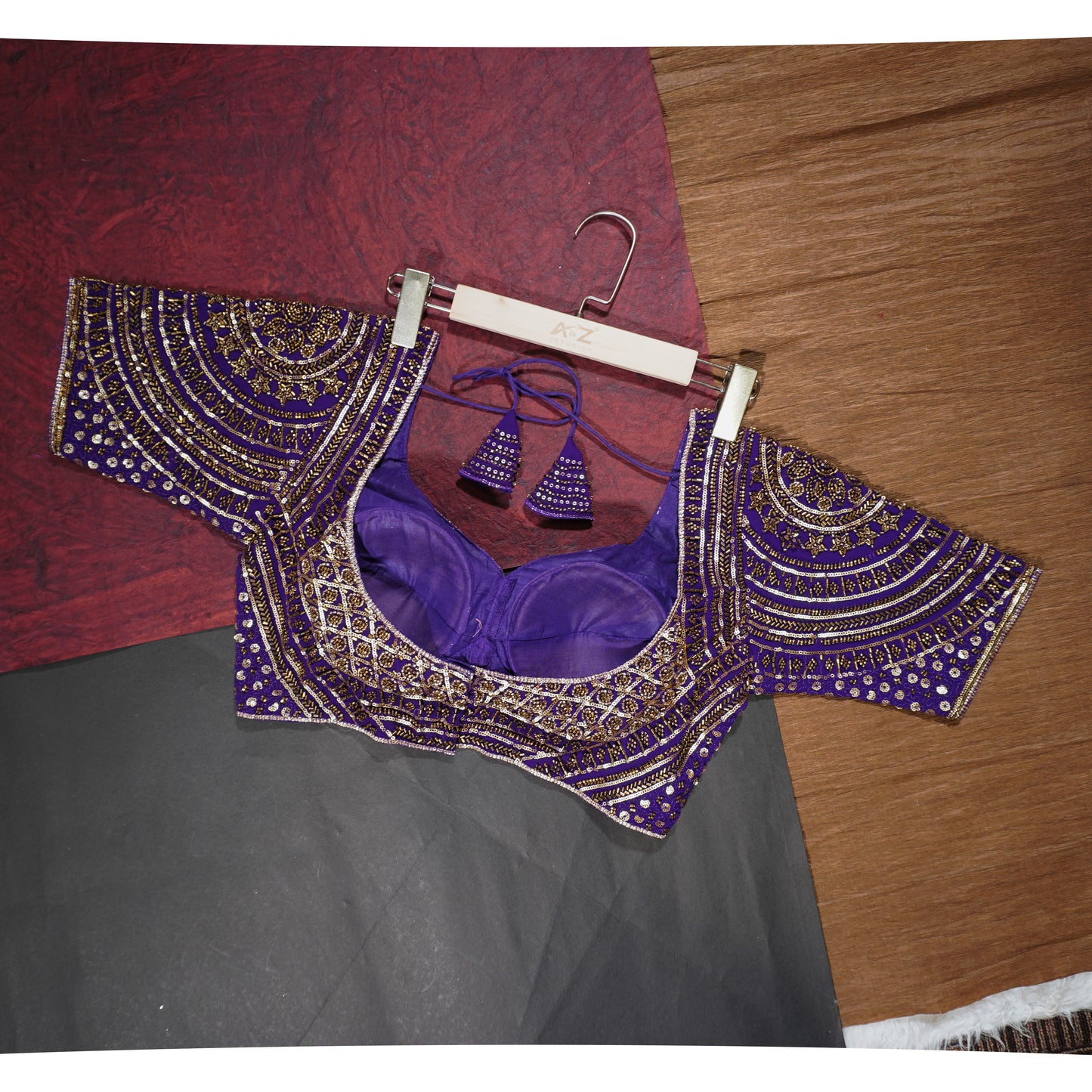 Regal Violet Statement Blouse