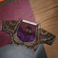 Deep Plum Embroidered Blouse