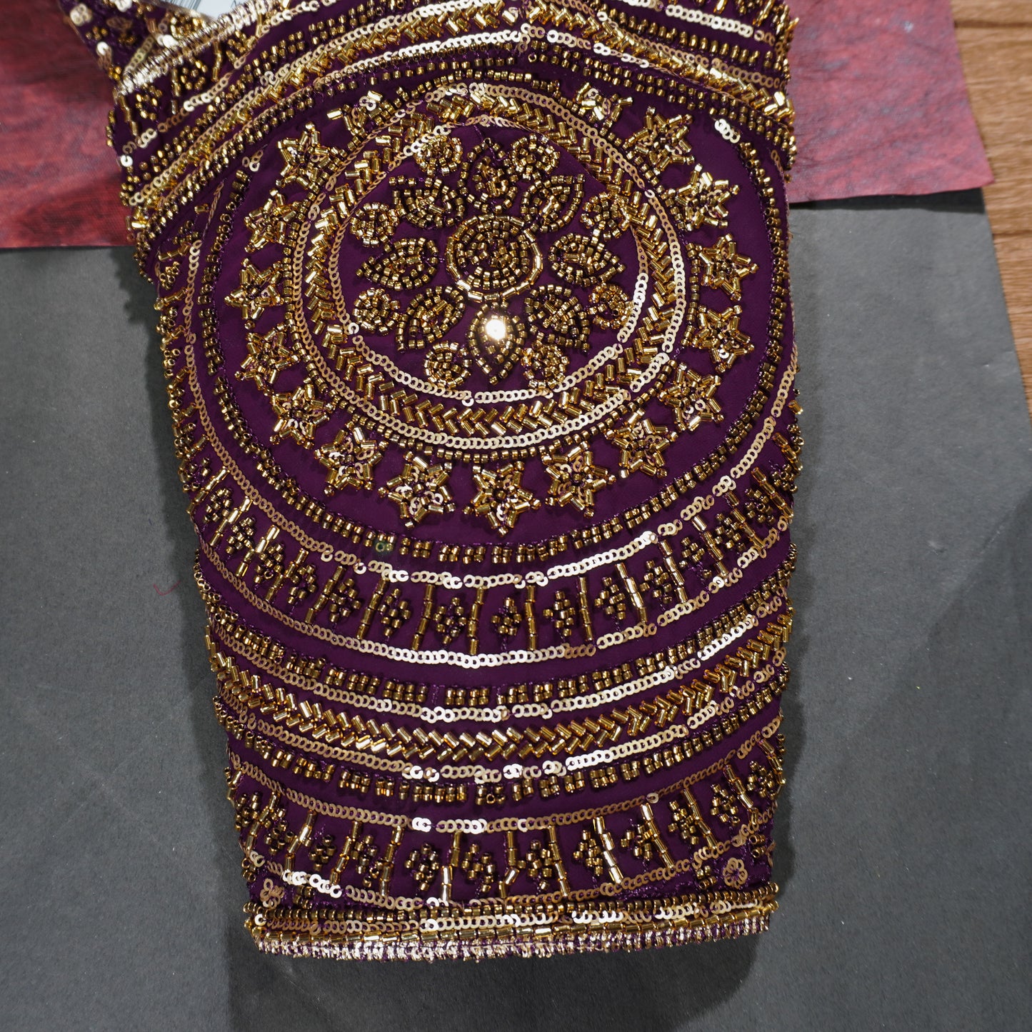 Deep Plum Embroidered Blouse
