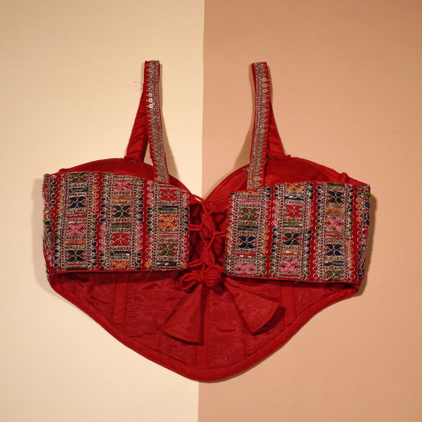 Midnight Garden Intricate Embroidered Bustier
