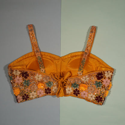 Sun-Kissed Marigold Sequin Blouse