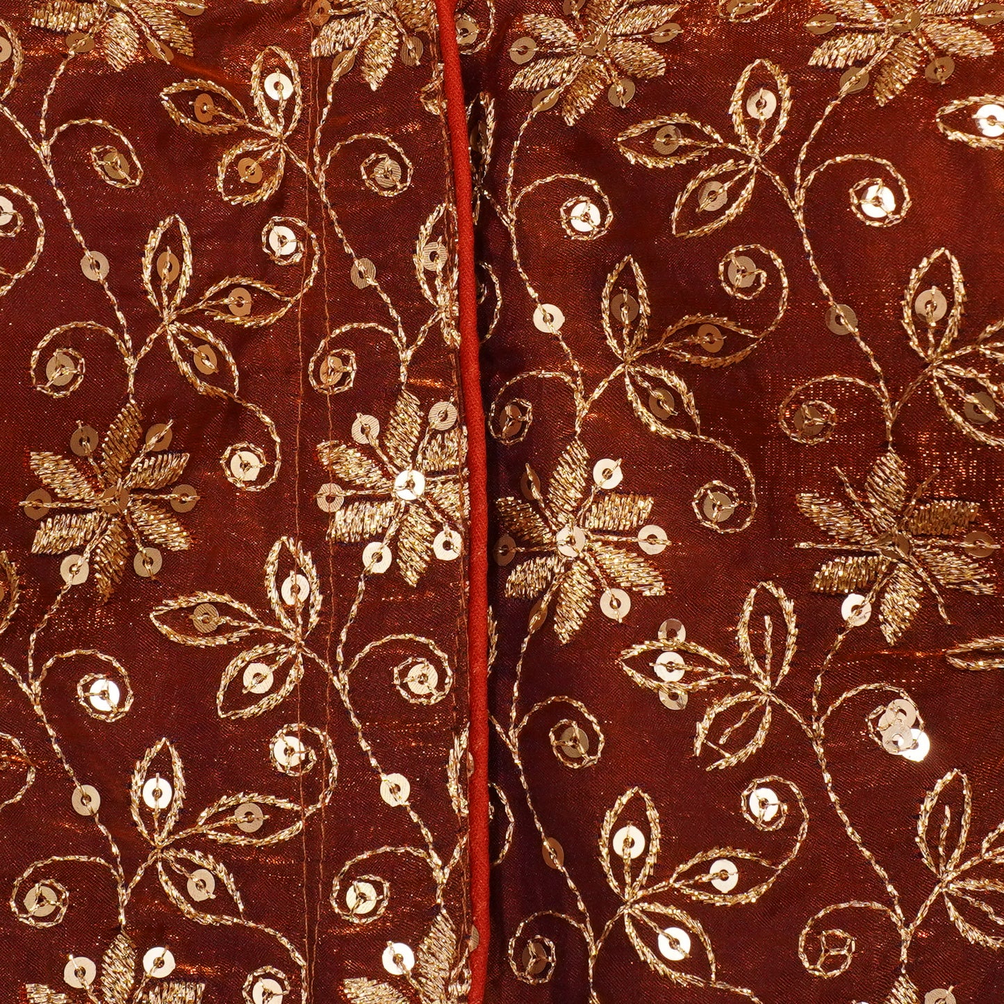 Royal Maroon Zari Embroidered Blouse