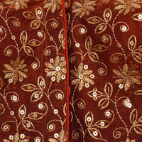Royal Maroon Zari Embroidered Blouse