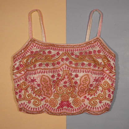 Blush and Burgundy Floral Filigree Top