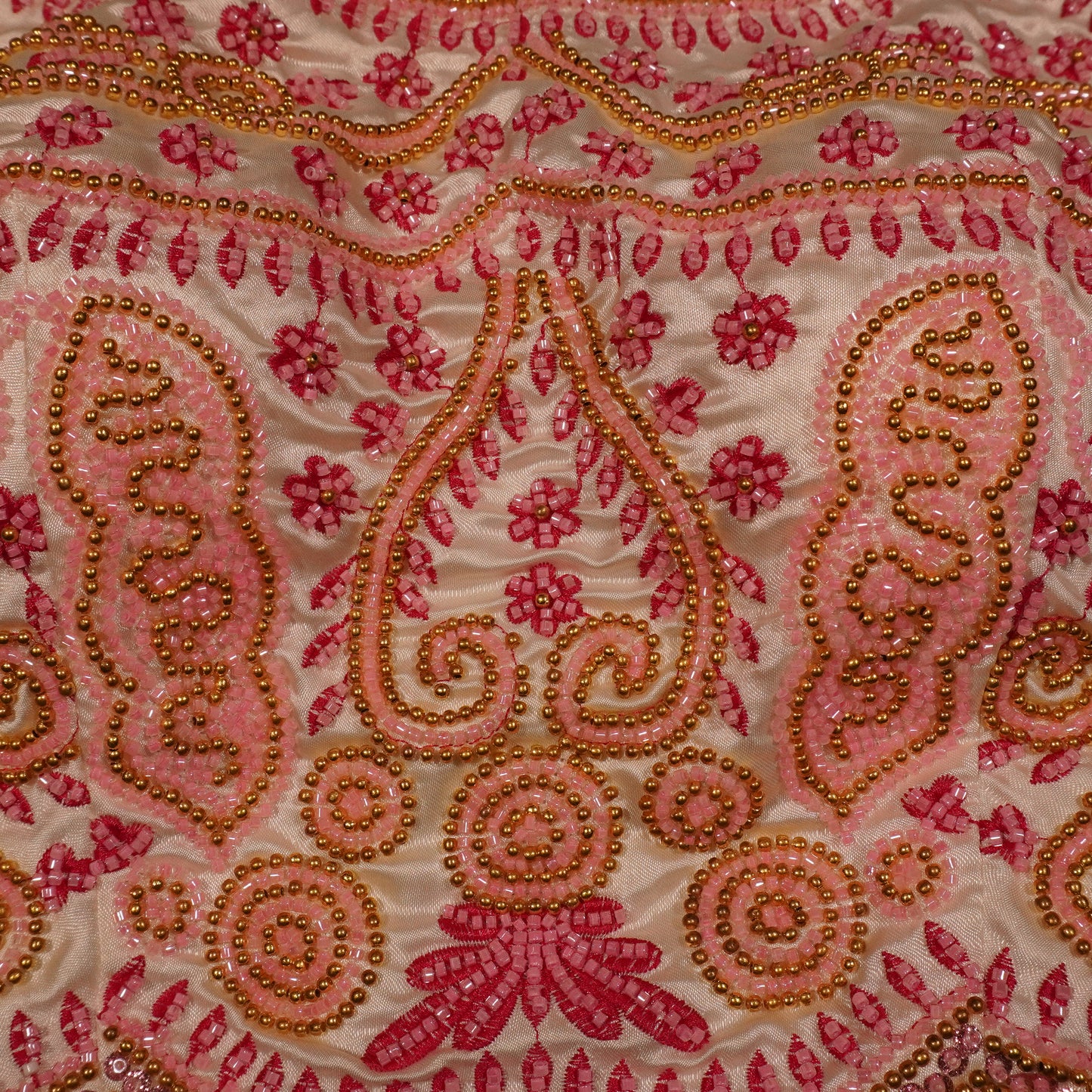 Blush and Burgundy Floral Filigree Top