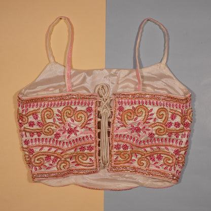 Blush and Burgundy Floral Filigree Top