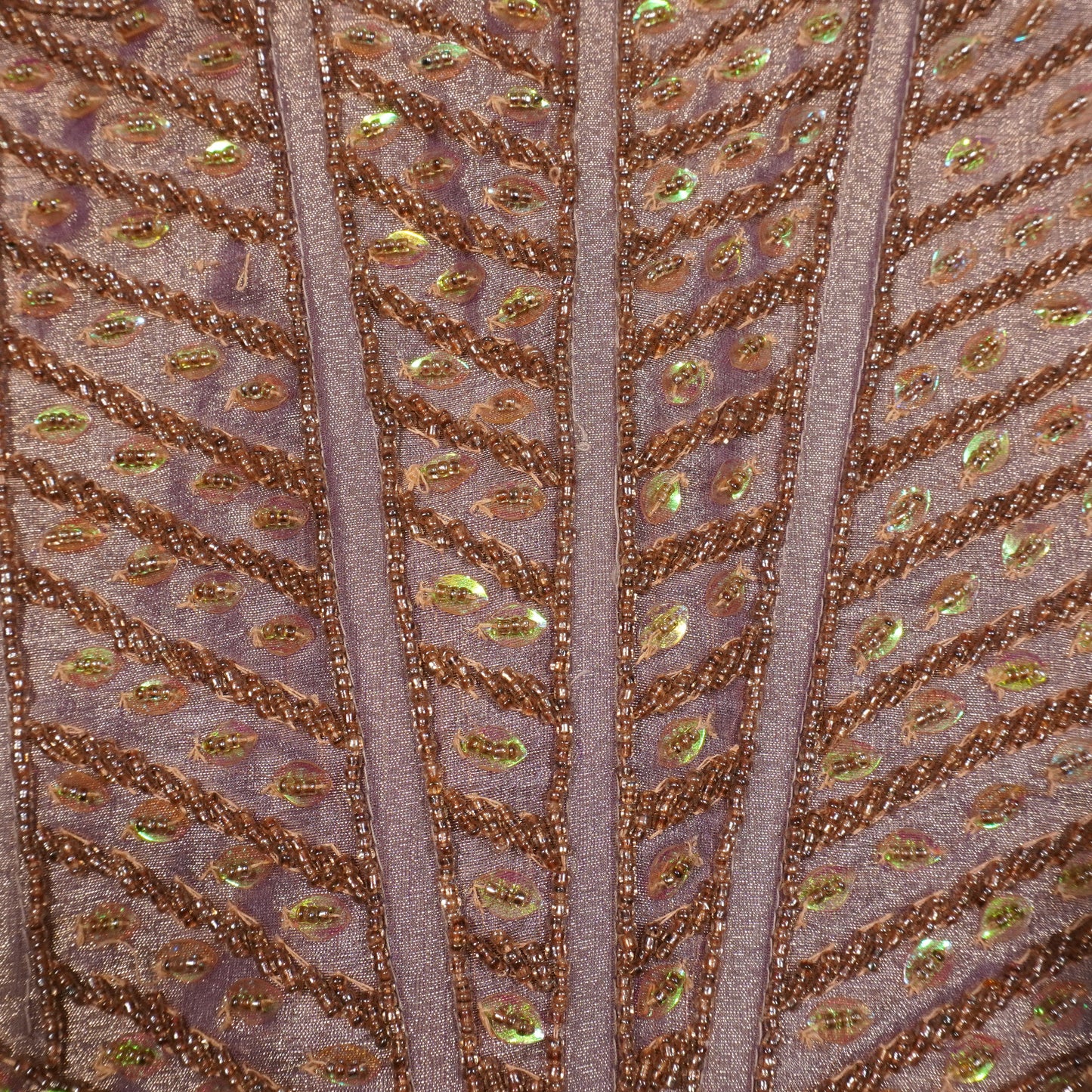 Russet Bronze Embroidered Corset