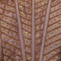 Russet Bronze Embroidered Corset