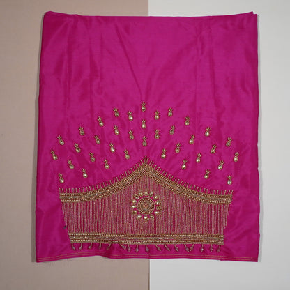 Royal Magenta Neckline Elegance