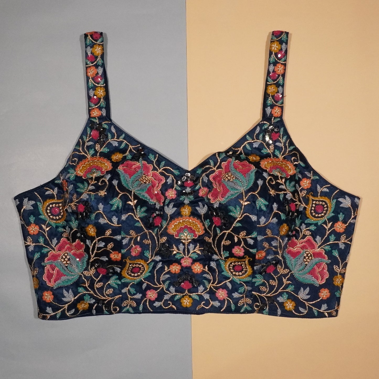 Sapphire Floral Sophistication