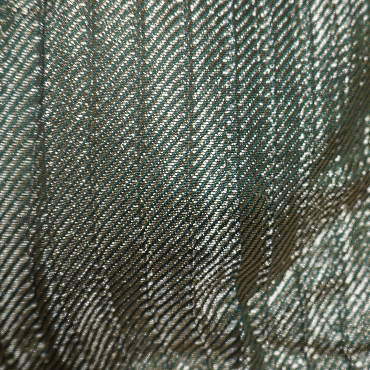 DKGreen and Silver Dual-Tone Blouse