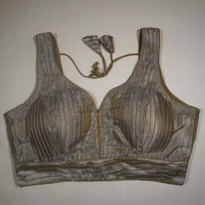 DKGOLD Shimmer Pleated Blouse