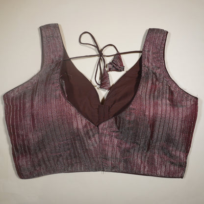COFFEE Metallic Shimmer Blouse