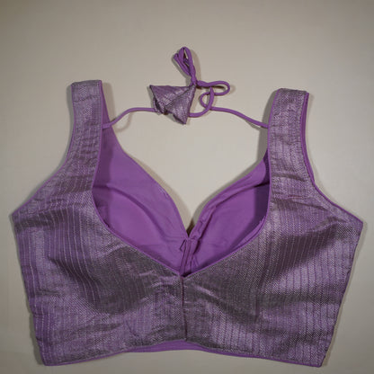 LAVENDER Metallic Shimmer Blouse
