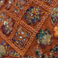 The Burnt Orange Blossom Crop Top
