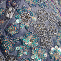 Ethereal Frost Floral Blouse