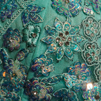 Aquamarine Holographic Sequin Choli