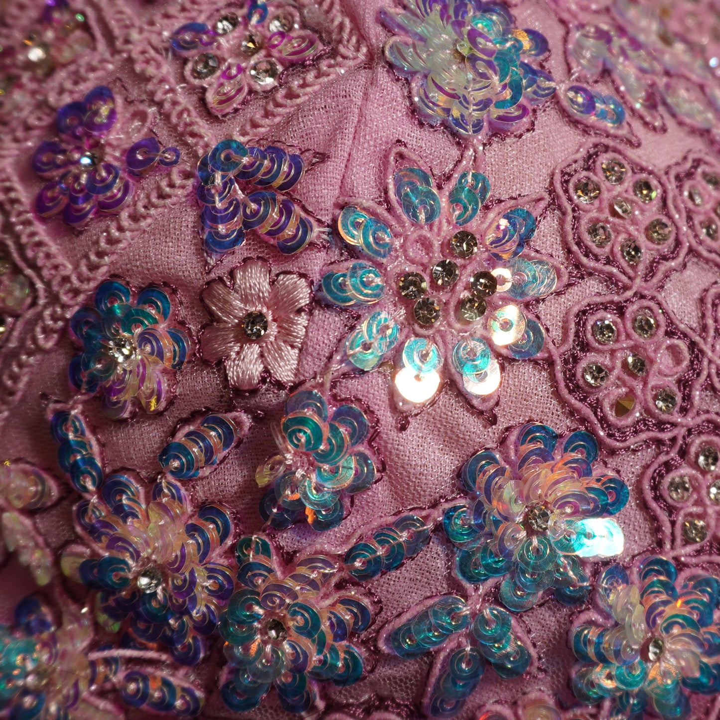 The BabyPink Sequin Sparkle Choli