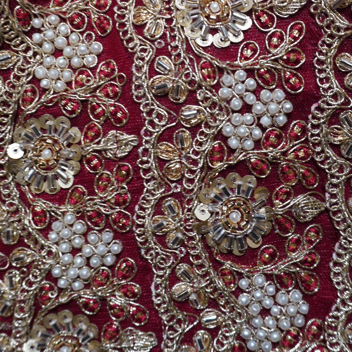 The Royal Maroon Zardosi Bustier