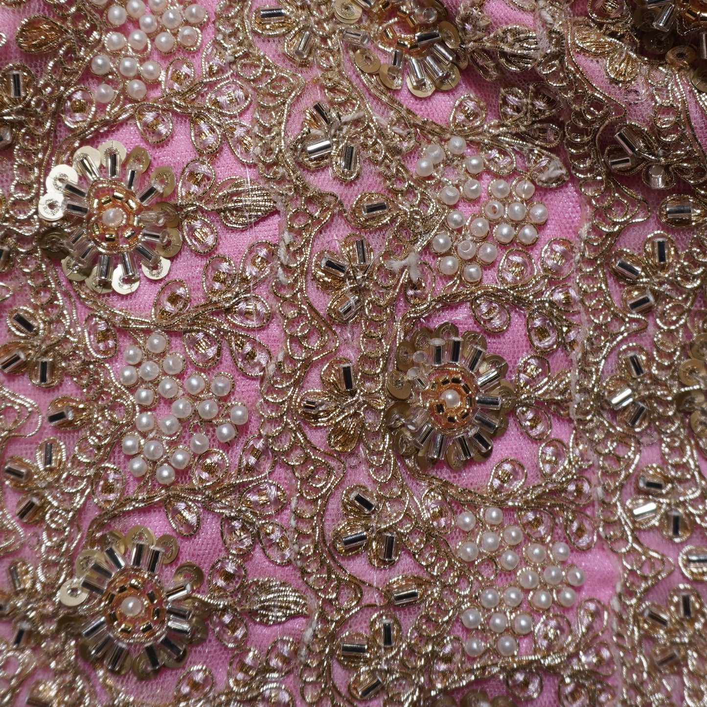 Rose Pearl-Embellished Corset Blouse