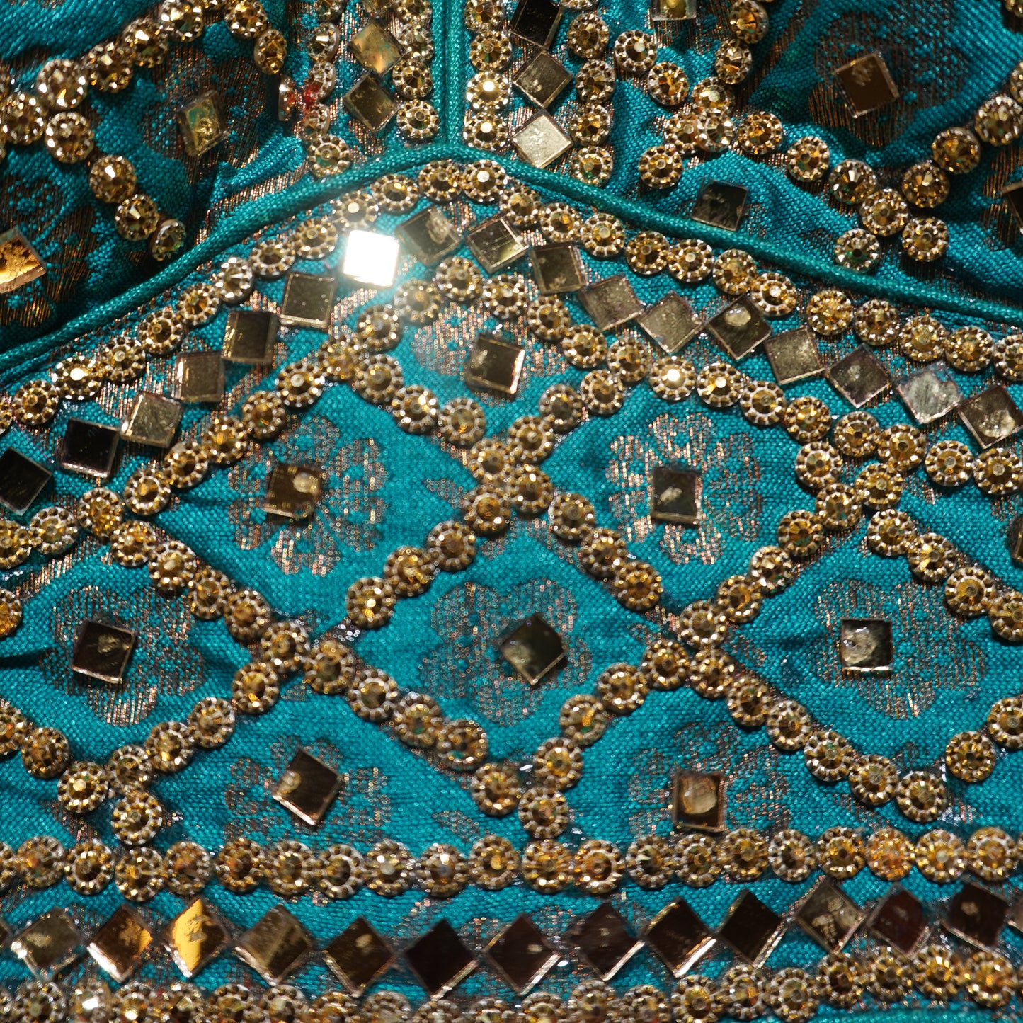 RamaGreen Geometric Glamour Blouse