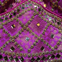 Magenta Geometric Glamour Blouse