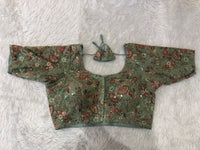 Pista Botanical Zardozi Blouse