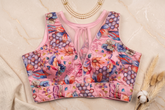 BPink Honeycomb Blouse