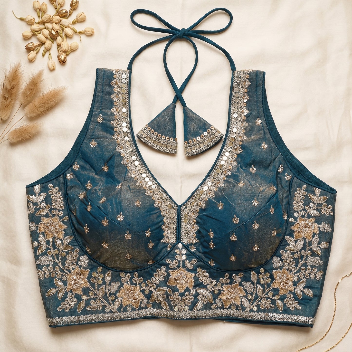 DGrey Steel Shimmer Blouse