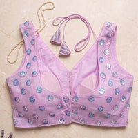 The BabyPink Sequin Sparkle Choli