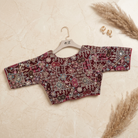 Royal Maroon Heritage Blouse