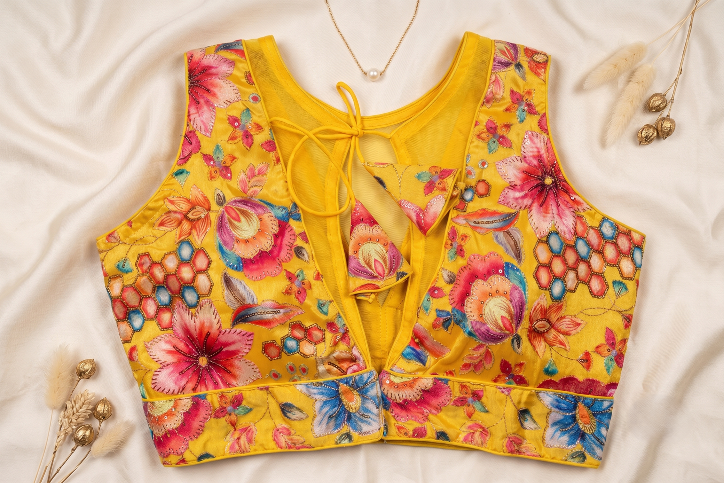 GYellow Garden Honeycomb Blouse