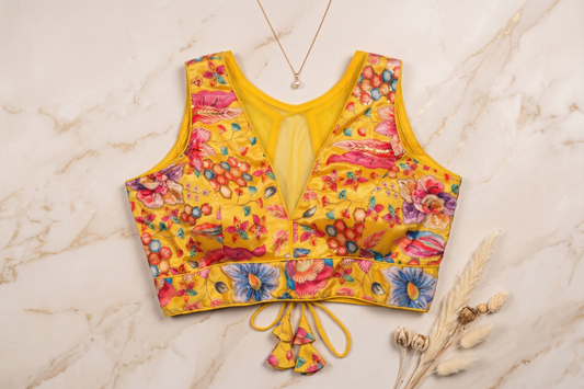 GYellow Garden Honeycomb Blouse