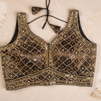 Geometric Glamour Mirror Blouse