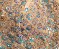 The Champagne Iridescent Flora Blouse