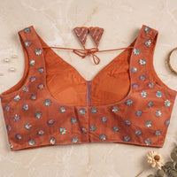 The Burnt Orange Blossom Crop Top