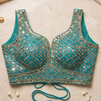 RamaGreen Geometric Glamour Blouse