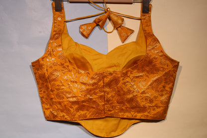 Yellow Gold Floral Tapestry