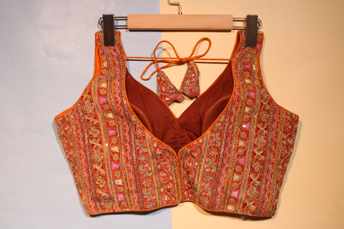 Orange Gold Heritage Blouse