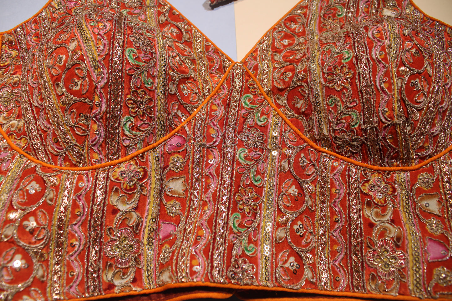 Orange Gold Heritage Blouse