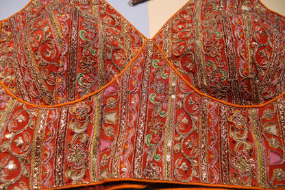 Orange Gold Heritage Blouse